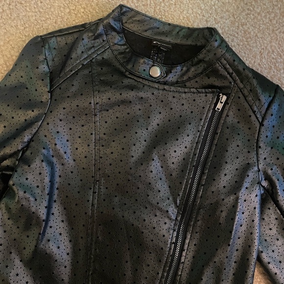Art Class Girls Pleather/Faux Leather Jacket-Excellent Condition-Size 7/8 - Picture 2 of 10